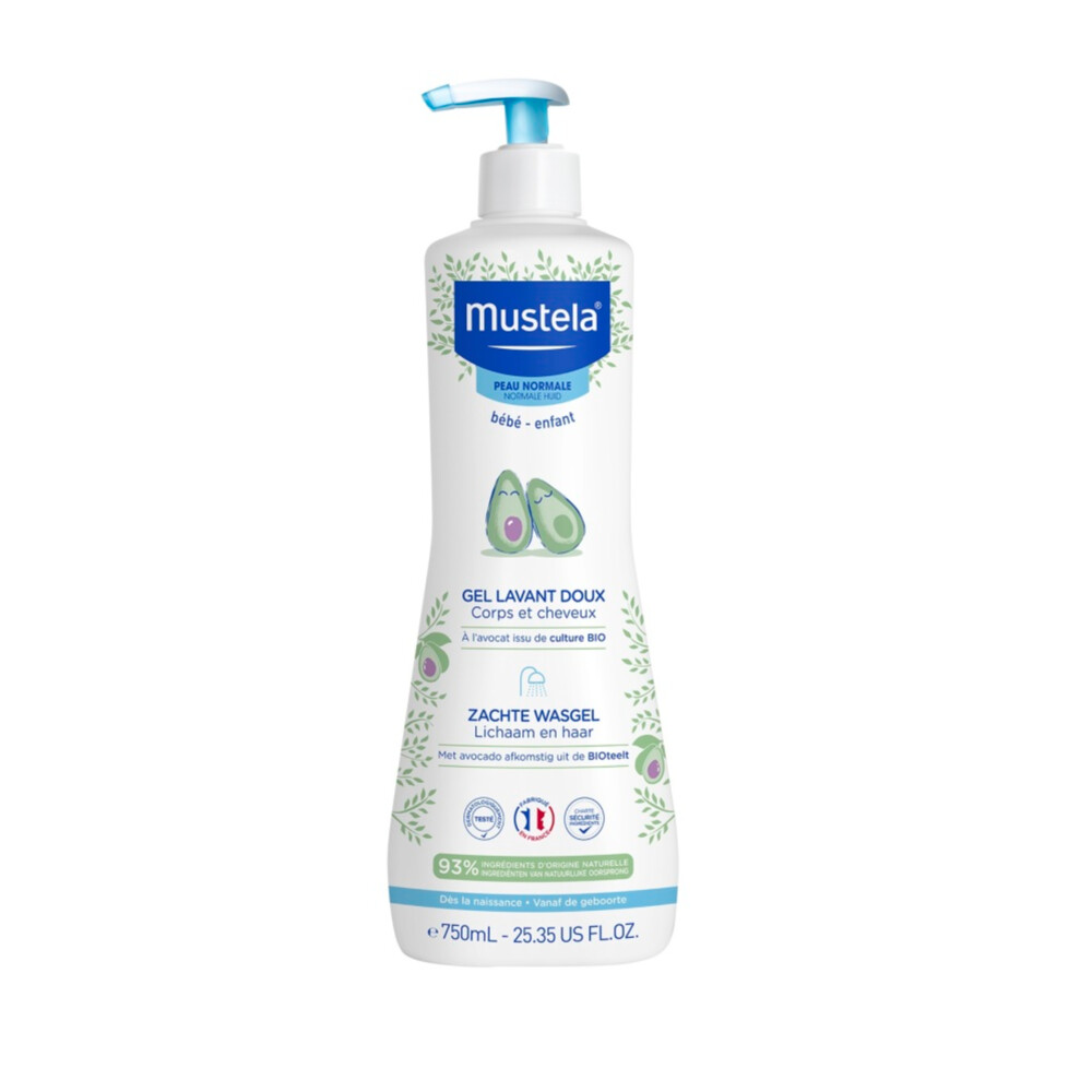 Mustela Baby Zachte WasgelNormale Huid750 ml