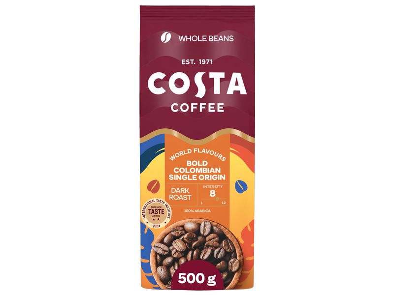 Costa Coffee Kaffeebohnen The Colombian Roast 500 g Kaffeebohnen für Espresso und Café au lait