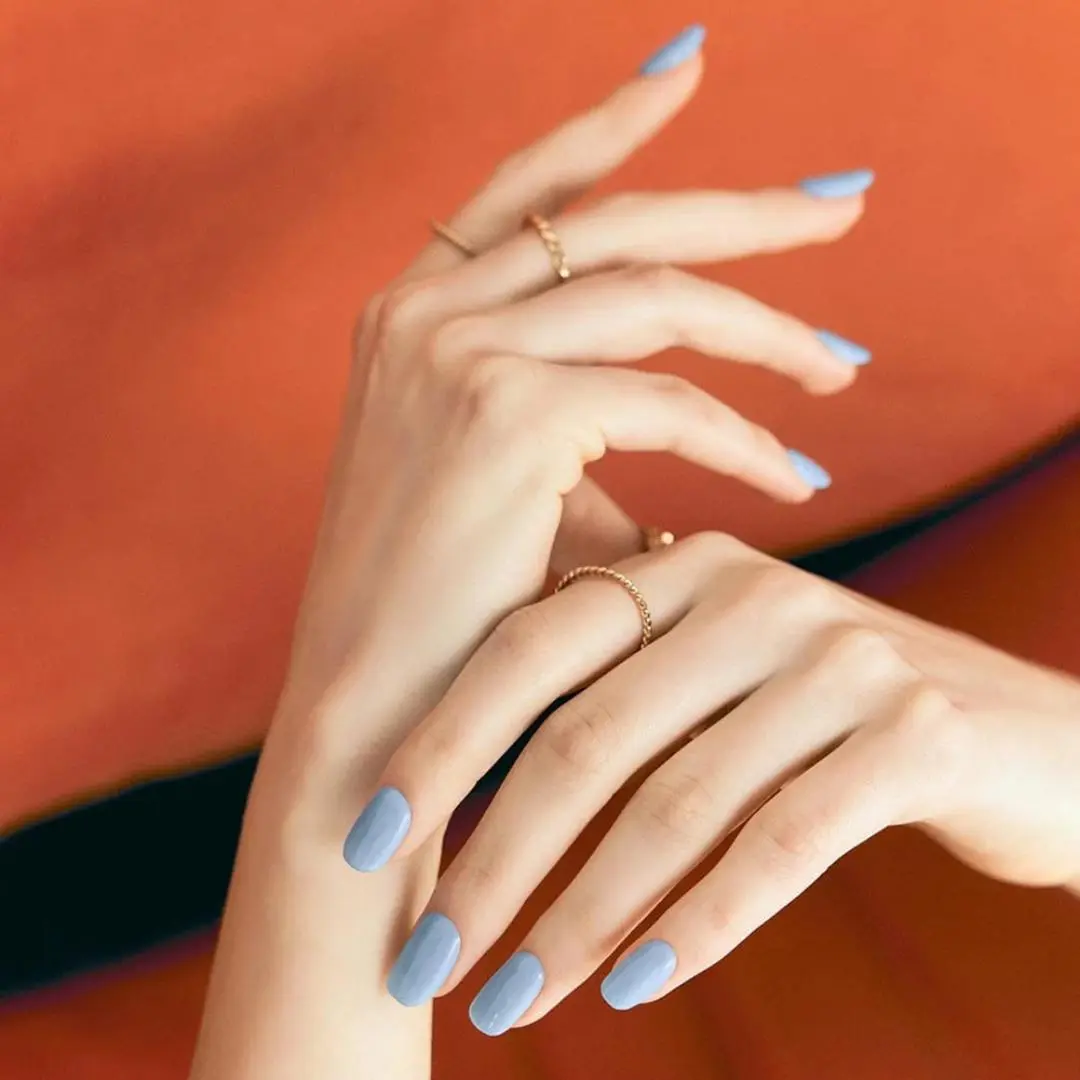 Semi Cured Gel Nail Strips N Cream Sky