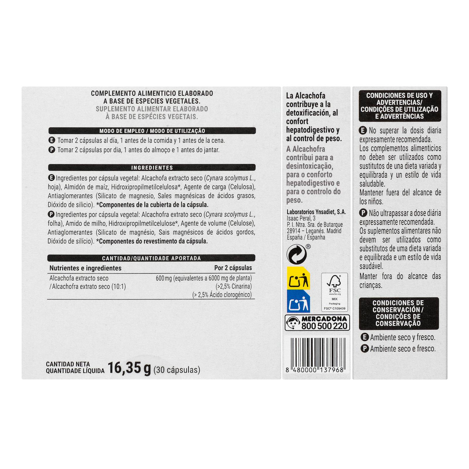 Capsules d'artichaut Deliplus