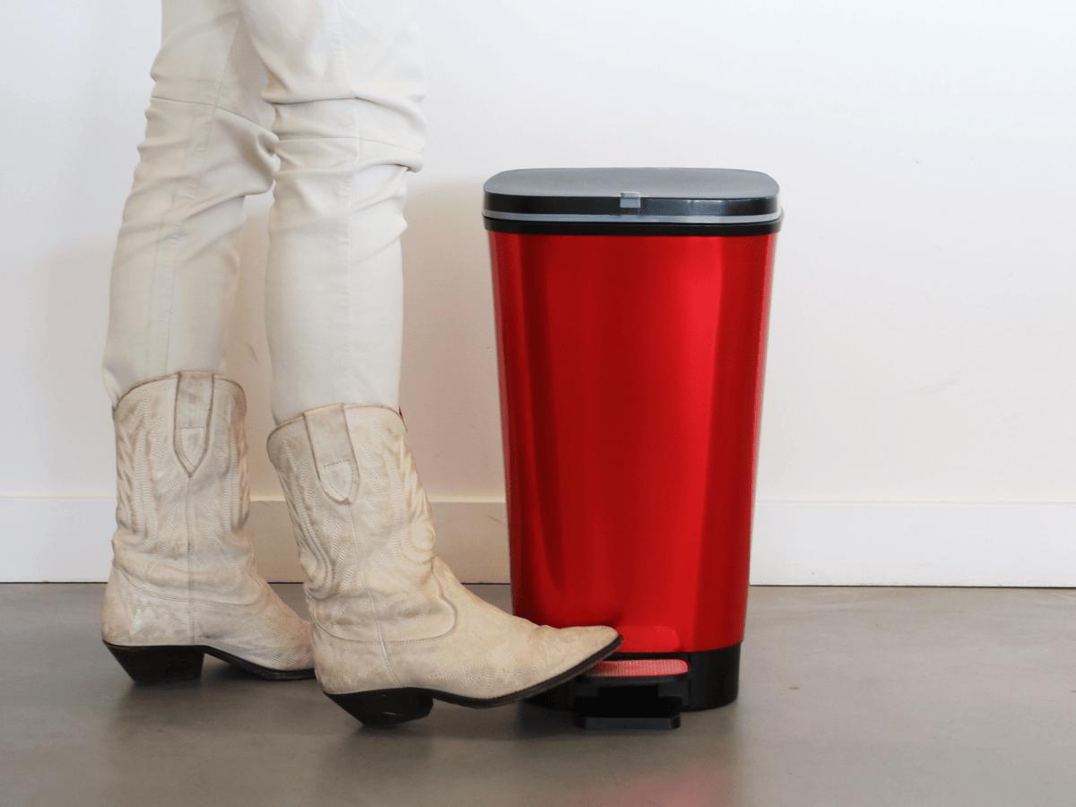 Kis Chic Bin 30 liter pedaalemmer - Red