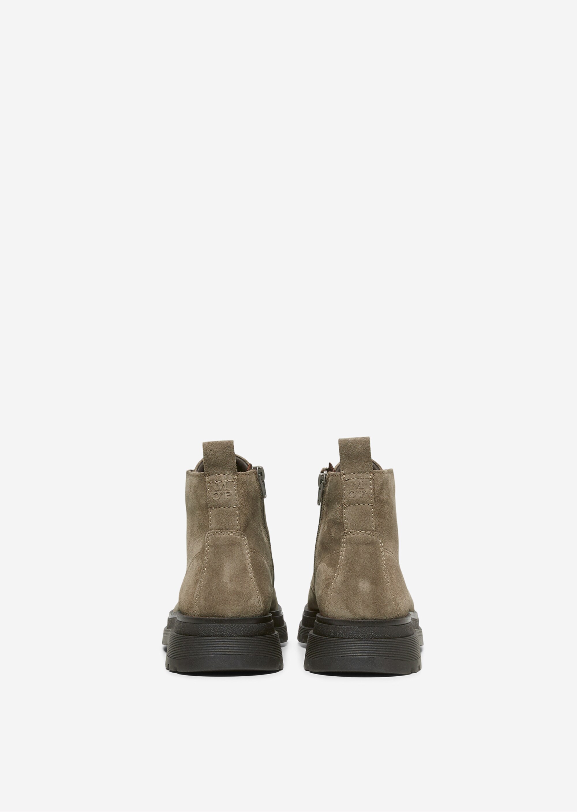 Schnürstiefel mit praktischem Innenzipper