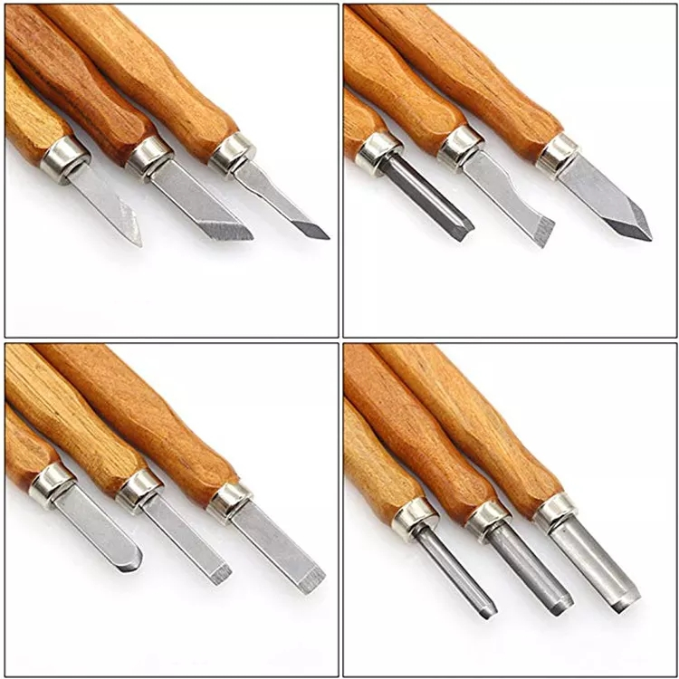 (14-tlg. Set) Schnitz Werkzeug DIY Modellbau Handwerk Kit mit Schleifstein   Etui