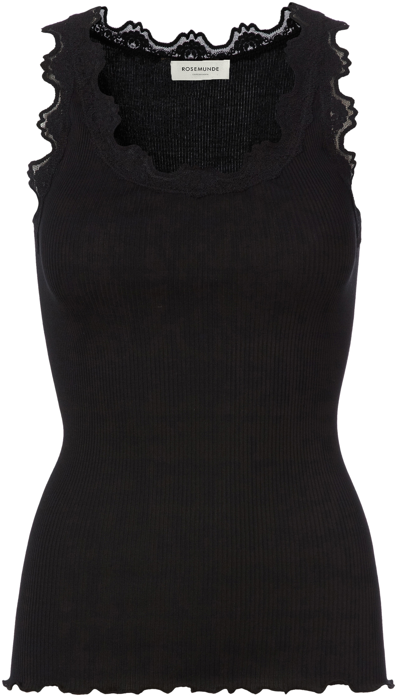 rosemunde Tanktop »Babette Silk Top«, Vintage-Spitzenbesatz, breite Träger, feminin, bequem, Seidenmix