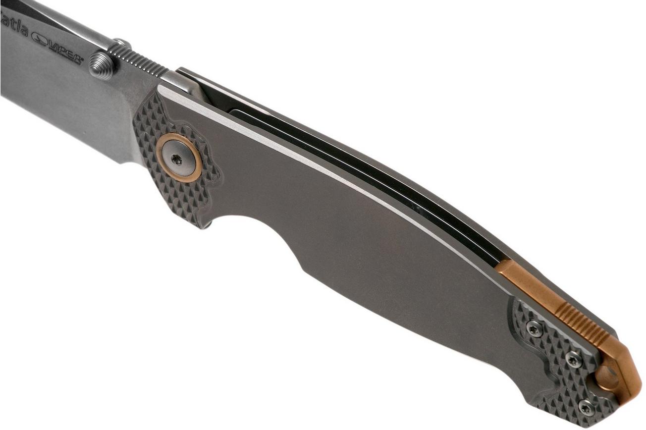 Viper Katla V5982TI3D Satin, 3D Titanium zakmes, Jesper Voxnaes design