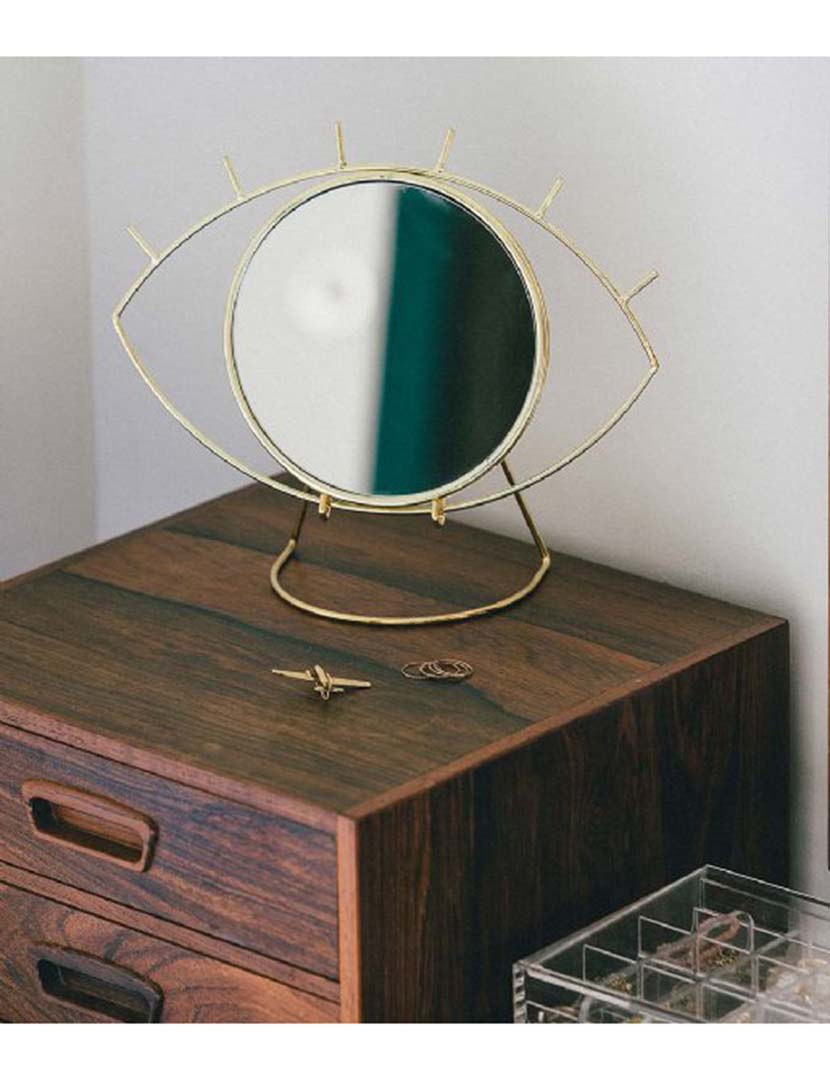 Cyclops Golden Table Mirror