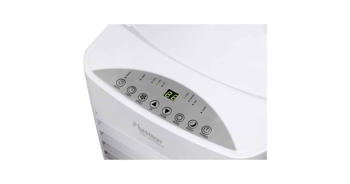 BestronAAC9000 Mobiele Airconditioner  (Wit, Koelvermogen 2,6 kW | met CFC-vrij koelmiddel | 9000 BTU/h)