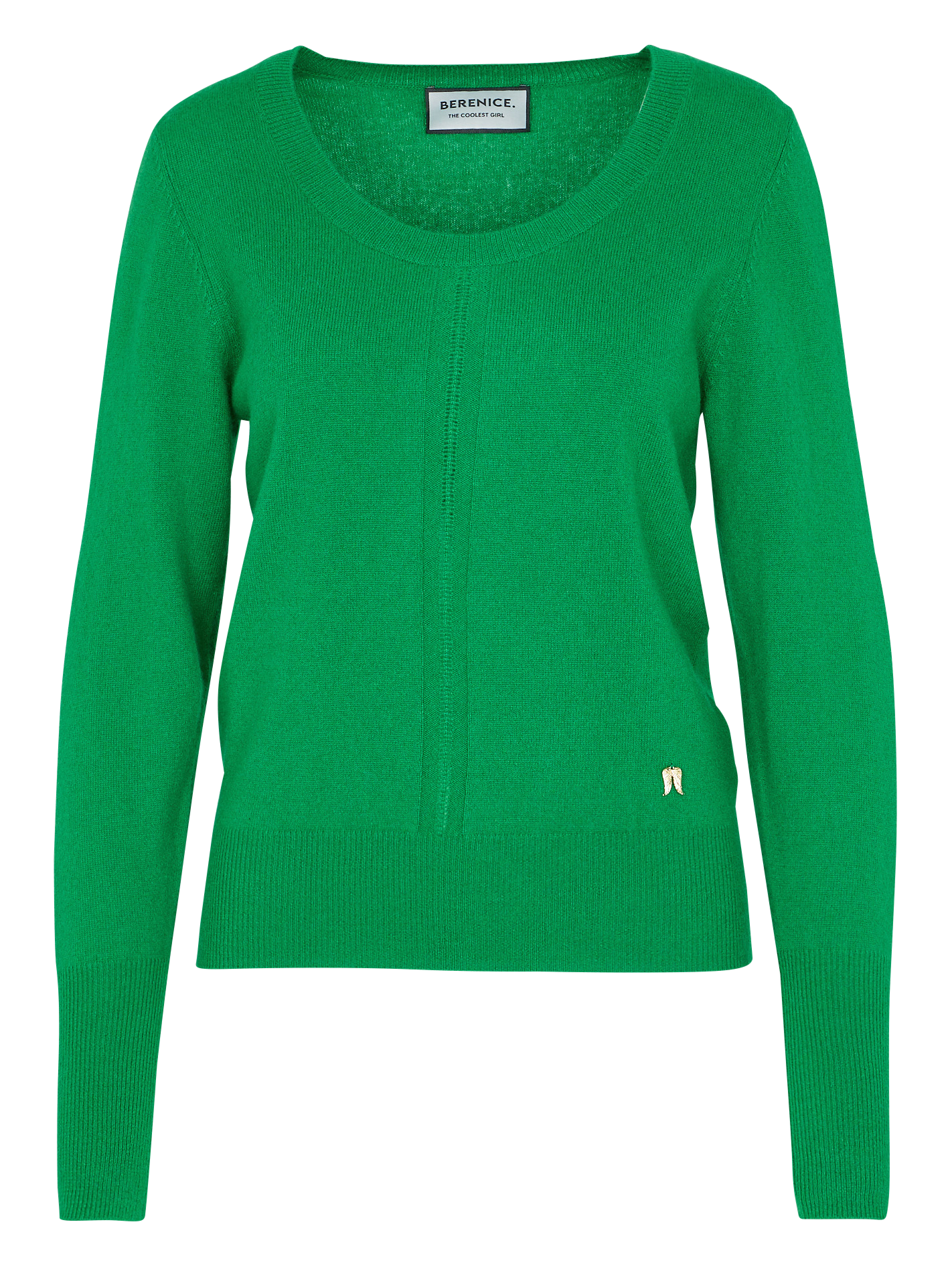AMYLIGHT - Pull col rond en cachemire | Vert