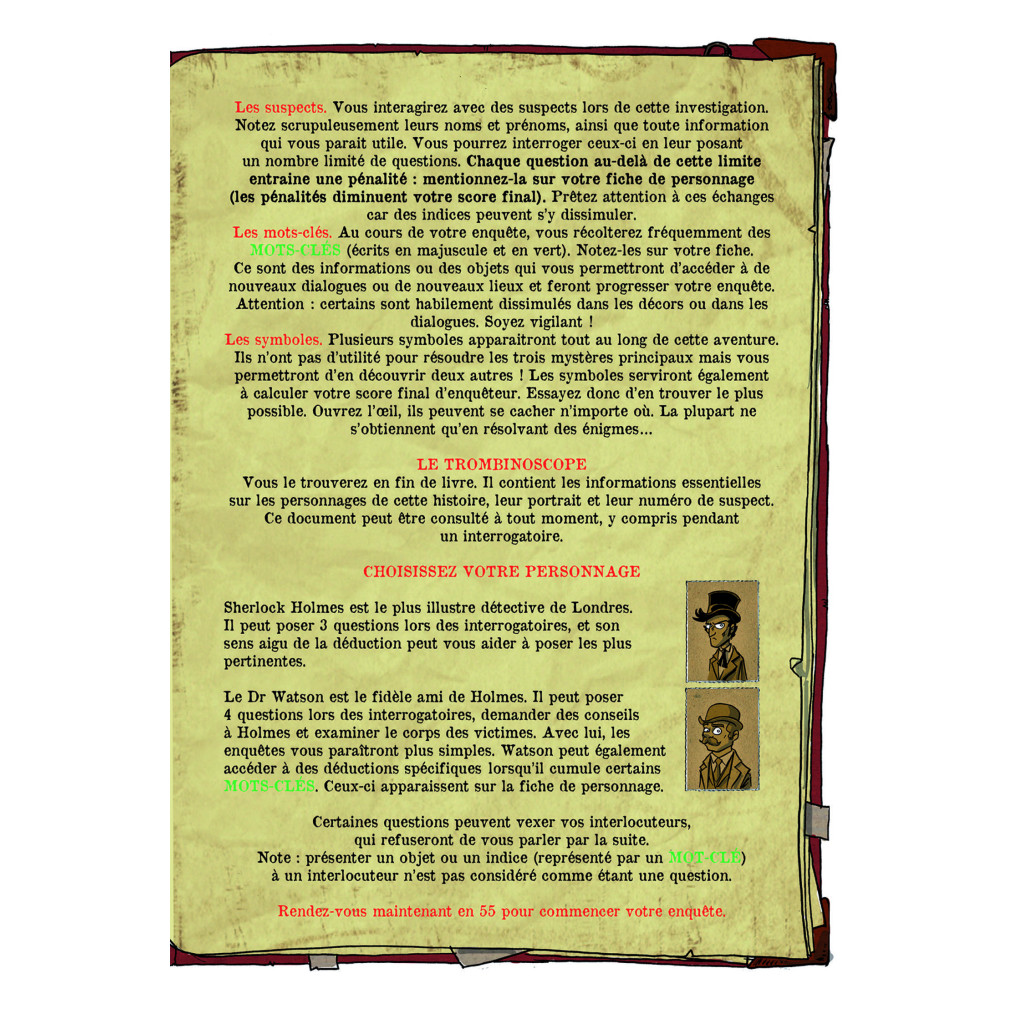 Sherlock Holmes - La BD dont vous êtes le Héros : Mystères à Sorrowdale Manor