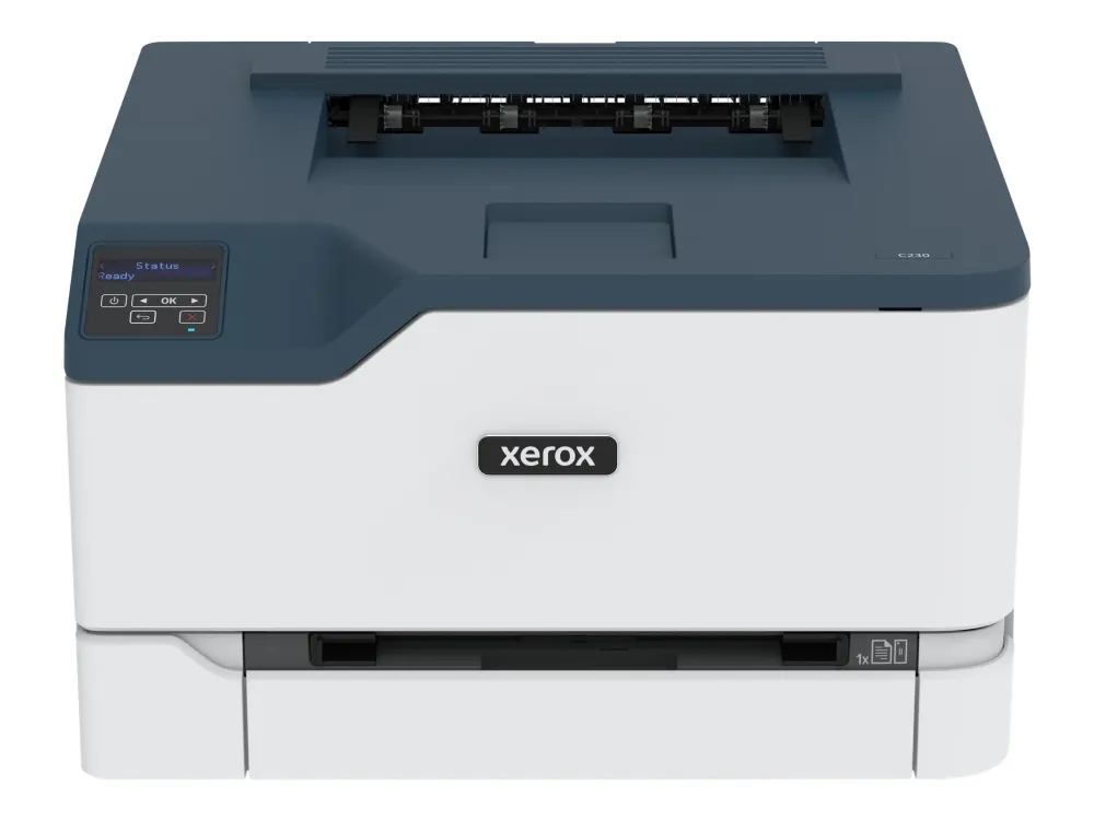 Xerox C230 - Printer - farve - laser - 216 x 340 mm - 600 x 600 dpi - op til 22 spm (mono) / op til 22 spm (farve) - kapacitet: 250 ark - USB 2.0, LAN, Wi-Fi(n), USB 2.0 vært - Green World Alliance returneringsprogram