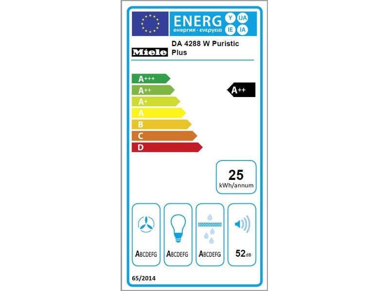 Miele Wandhaube DA 4288 W Puristic Plus 3   intensiv Stufen Dunstabzugshaube