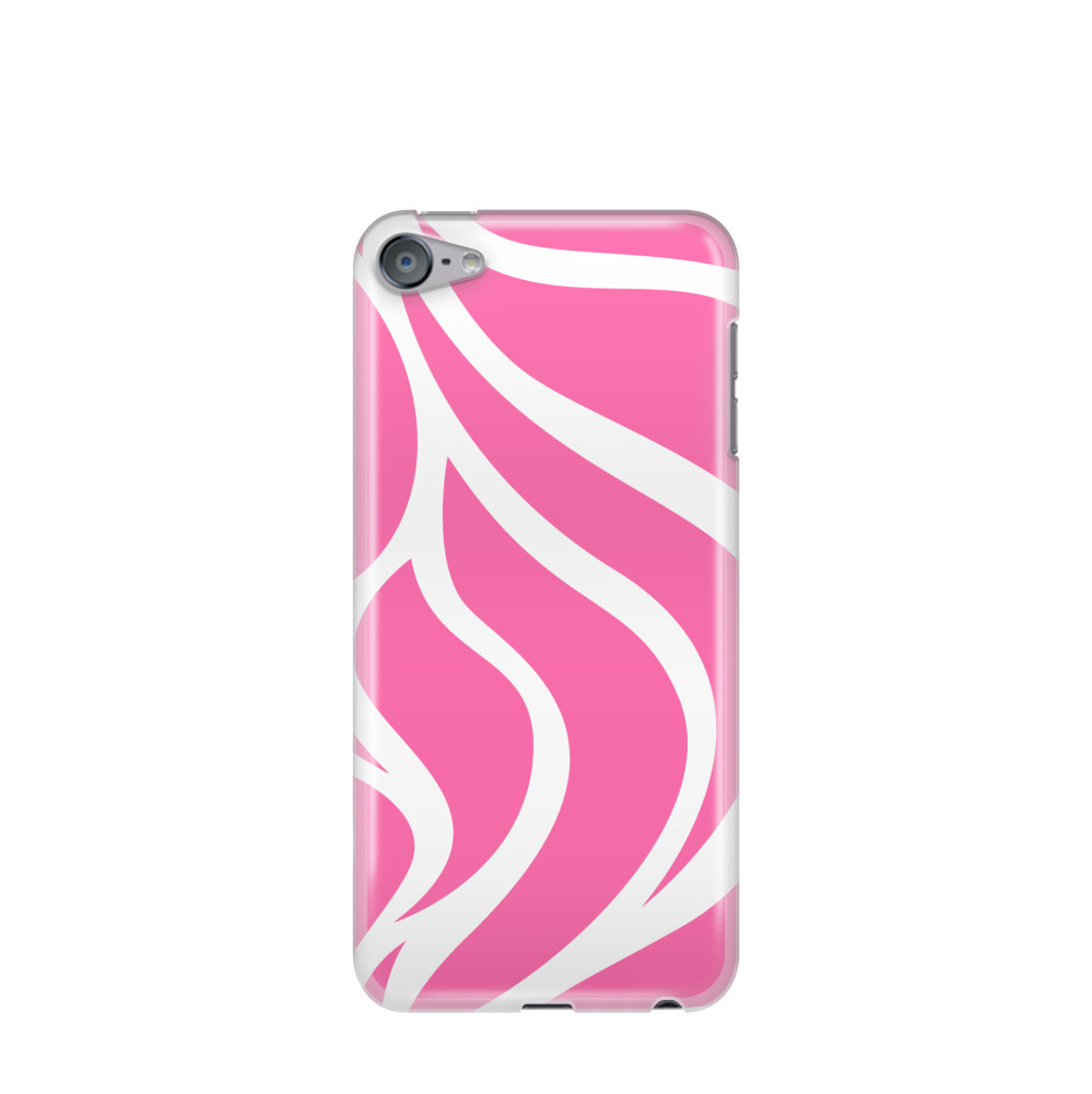 iPod Touch 7G Gummi Hülle Wellen der Natur 3 - Pink