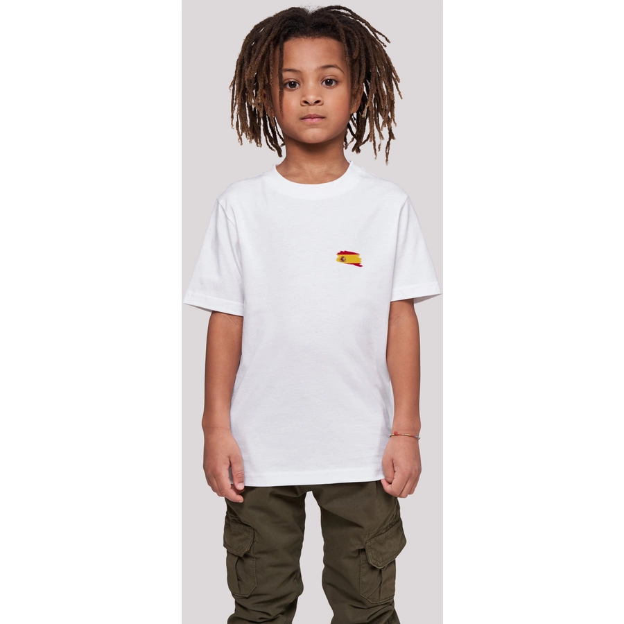 F4NT4STIC T-Shirt Spain Spanien Flagge weiß