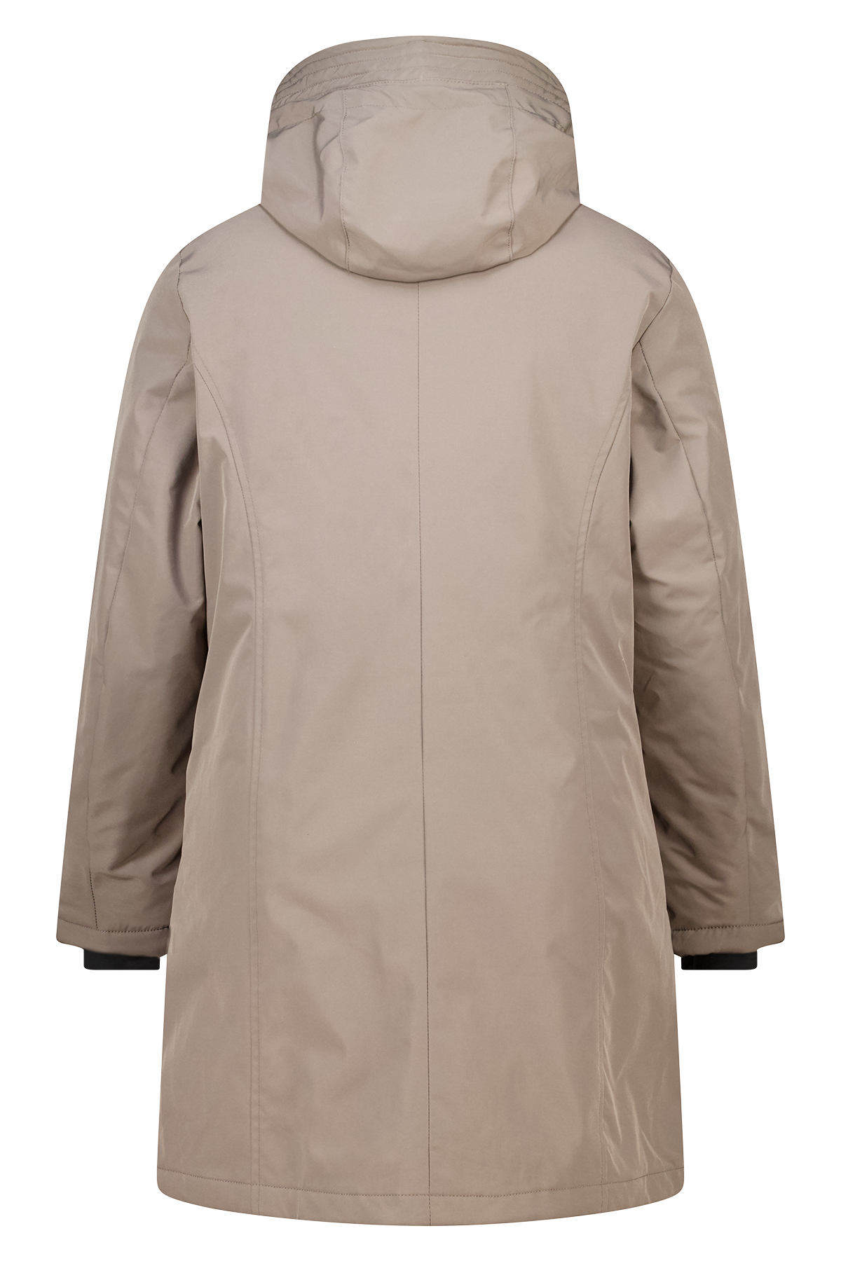 Water afstotende jas met capuchon Taupe