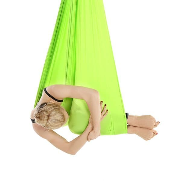 Yoga-hængekøje 400x280 cm med strækbare stropper