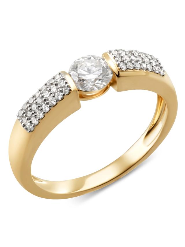 Design-Ring, 43 LG-Brillanten, ges. 0,70 ct. mit Zertifikat