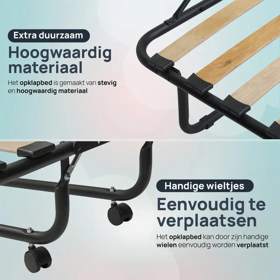 Troonz Vouwbed Verona - Opklapbed - Logeerbed - 120x200