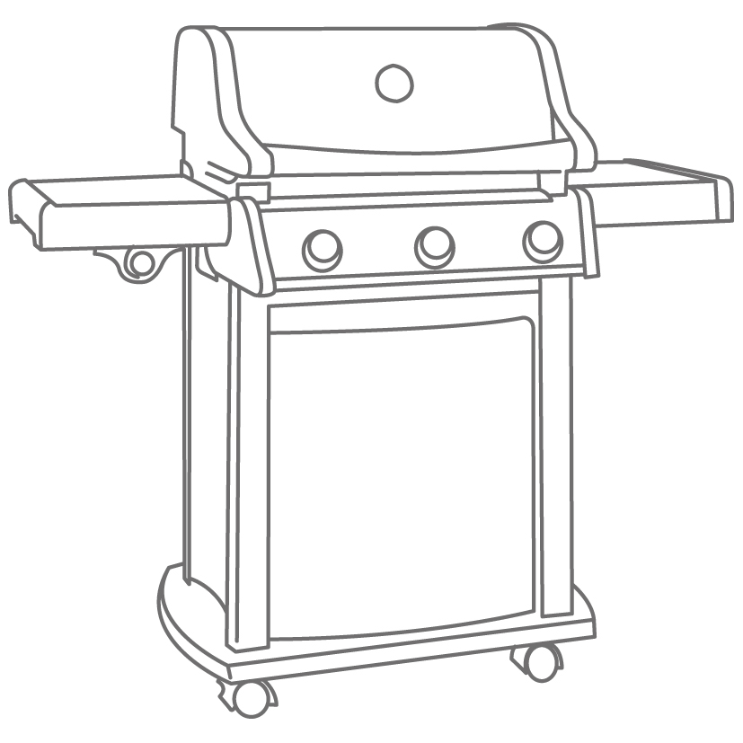Eurotrail 122 x 45 x 107 cm Black barbecuehoes