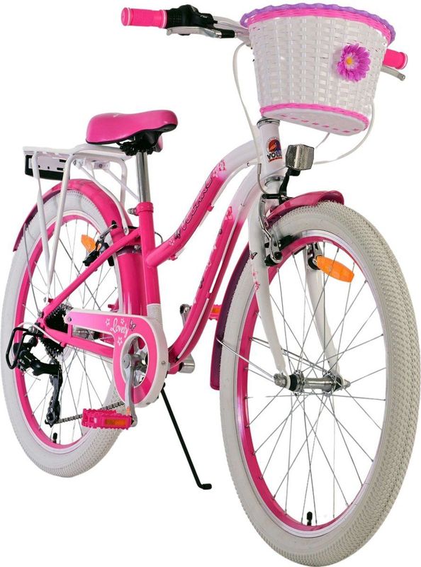 Volare - Lovely - Kinderfiets - Roze - Metaal - 24 Inch