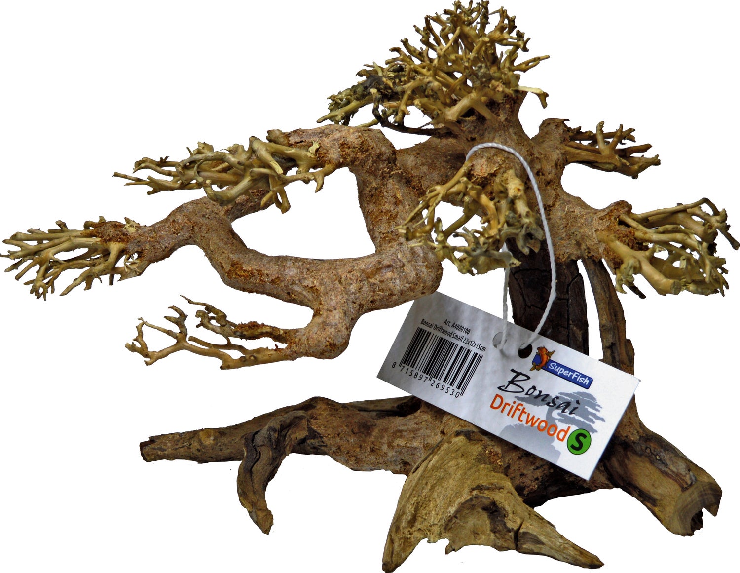 SuperFish aquarium decoratie bonsai boomstam bruin S 23 x 12 x 15 cm