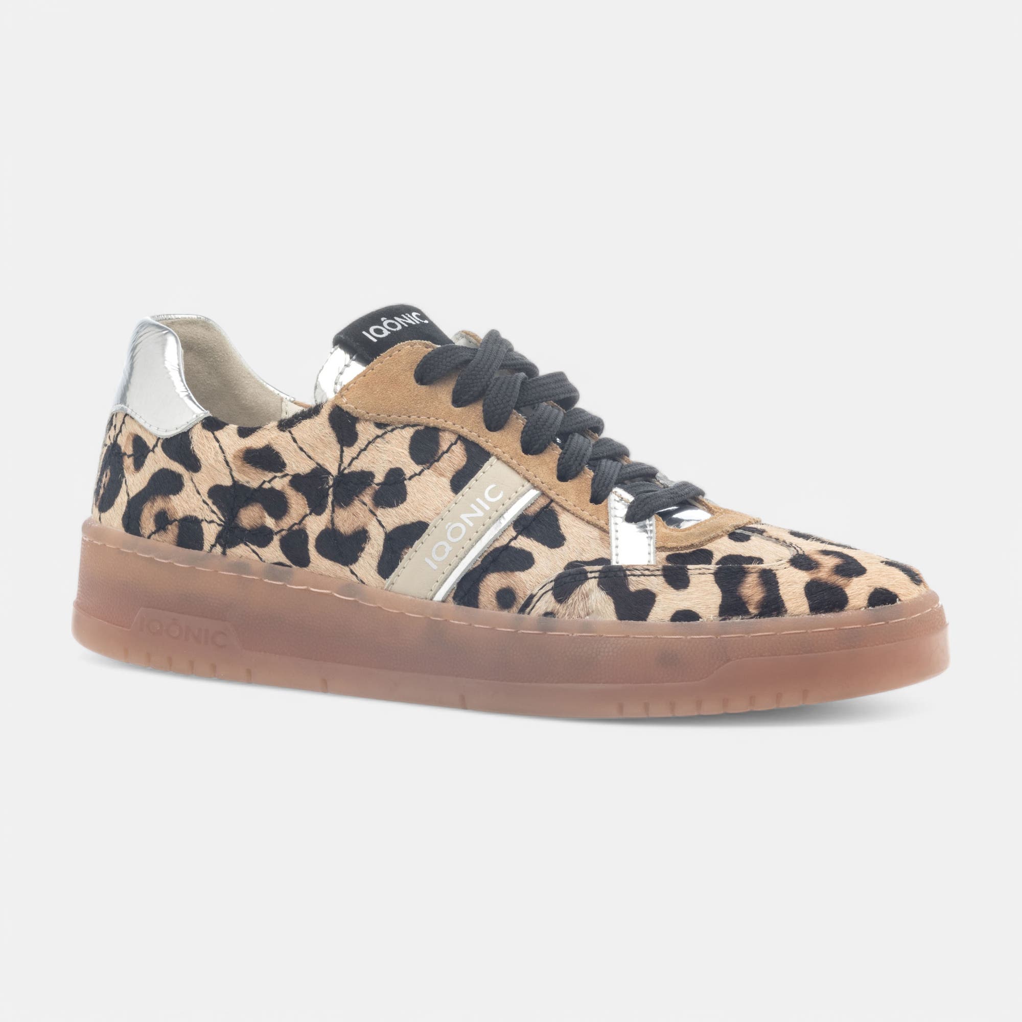 Baskets basses Femme en cuir camel