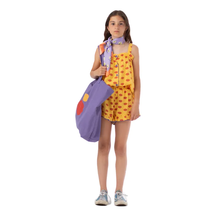 Piupiuchick Short Lips Gaze de Coton Bio | Jaune
