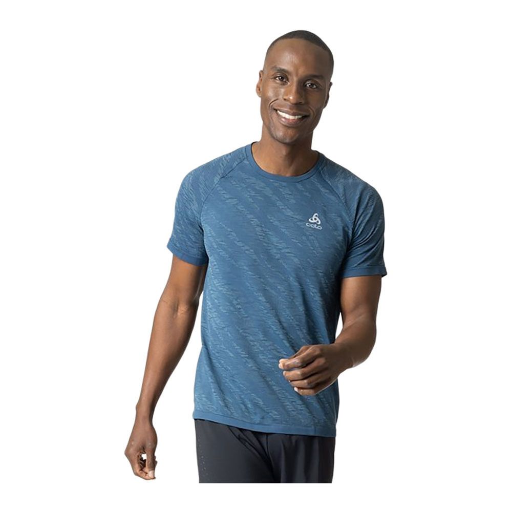 Odlo ZEROWEIGHT CERAMICOOL - Maillot Homme blue wing teal - space dye