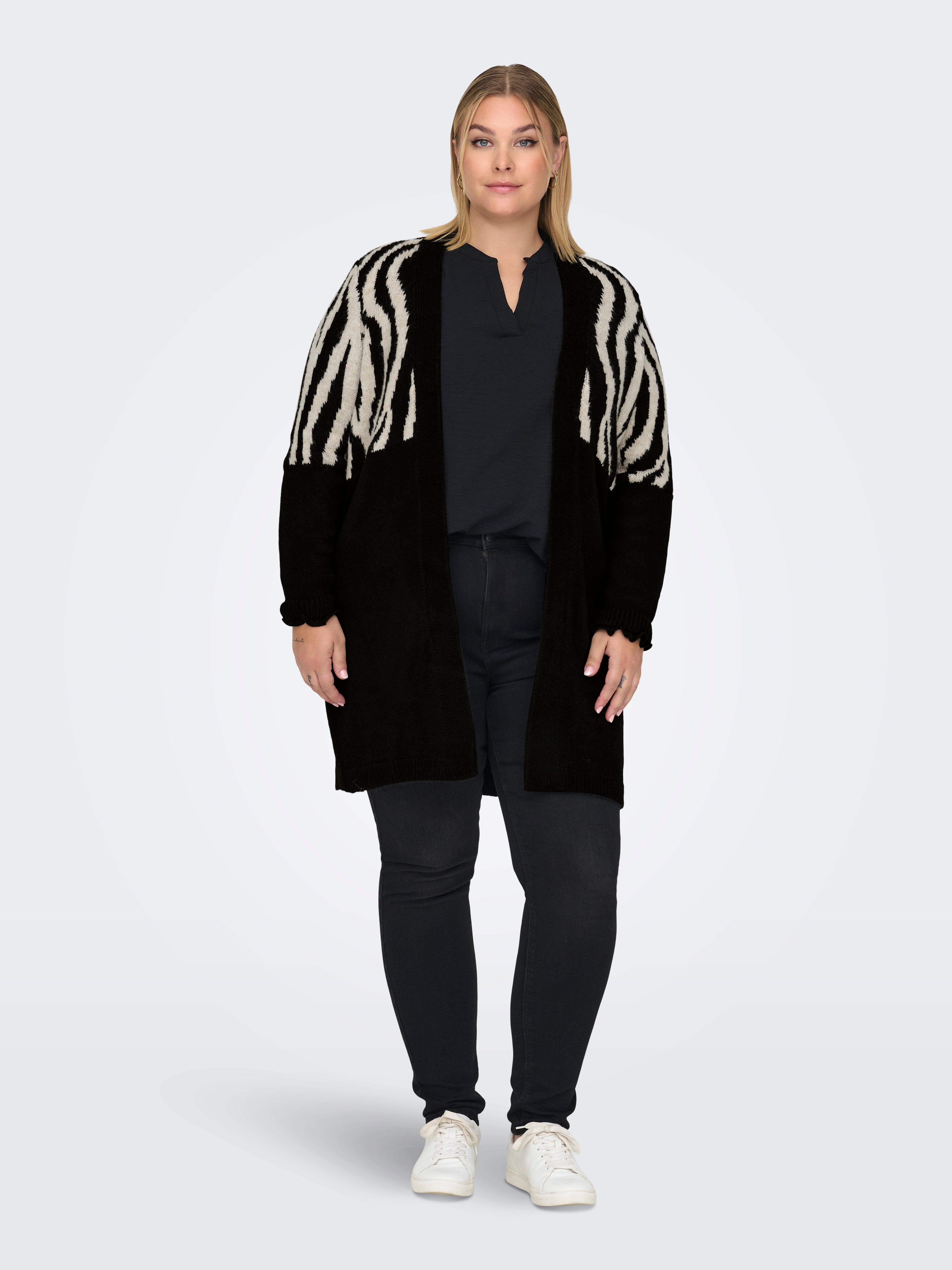CARJADE Strickjacke Black