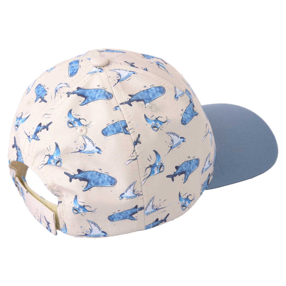 Topolino Jungen Kappe mit Meerestieren beige / blau