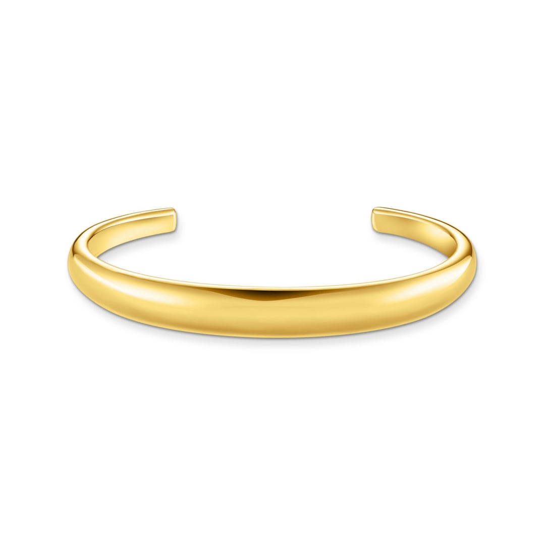 Thomas Sabo Bold Elegance Armreif mit zeitlos-edlem Design vergoldet
