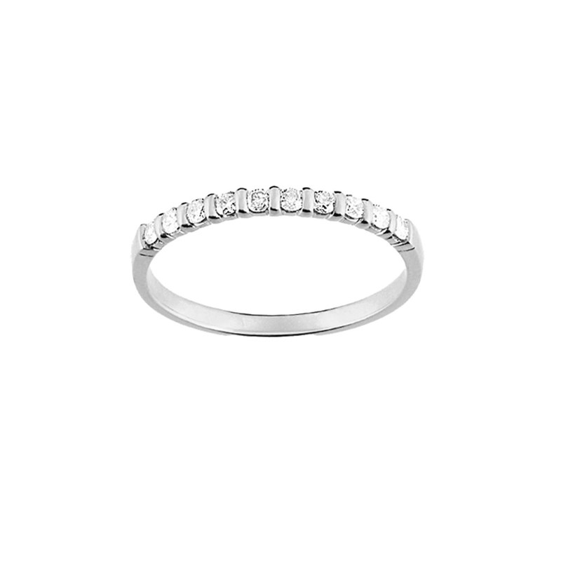 Bague Femme - Or 18 Carats - Diamant 0.20 Carats