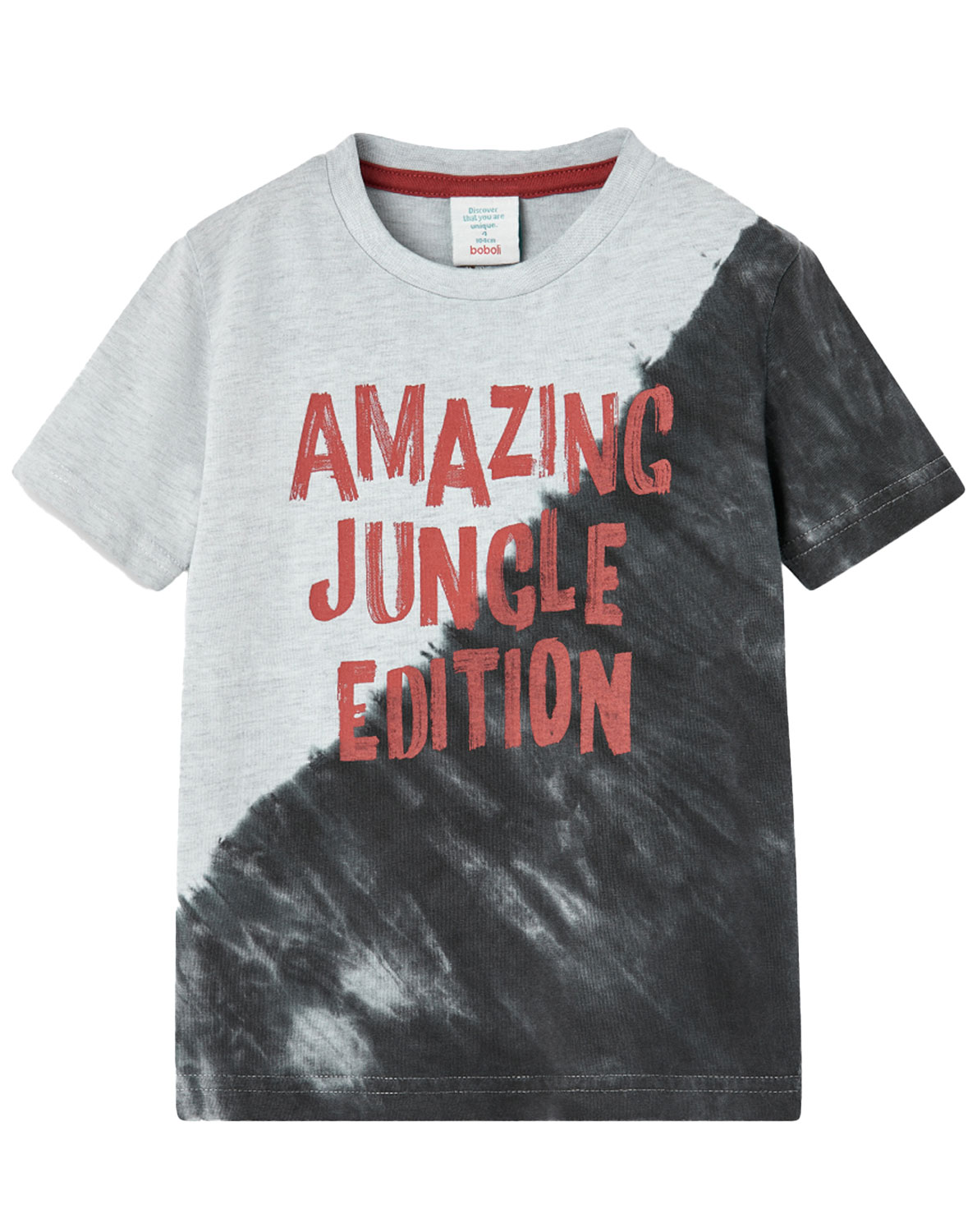 T-Shirt AMAZING JUNGLE in schwarz/weiß