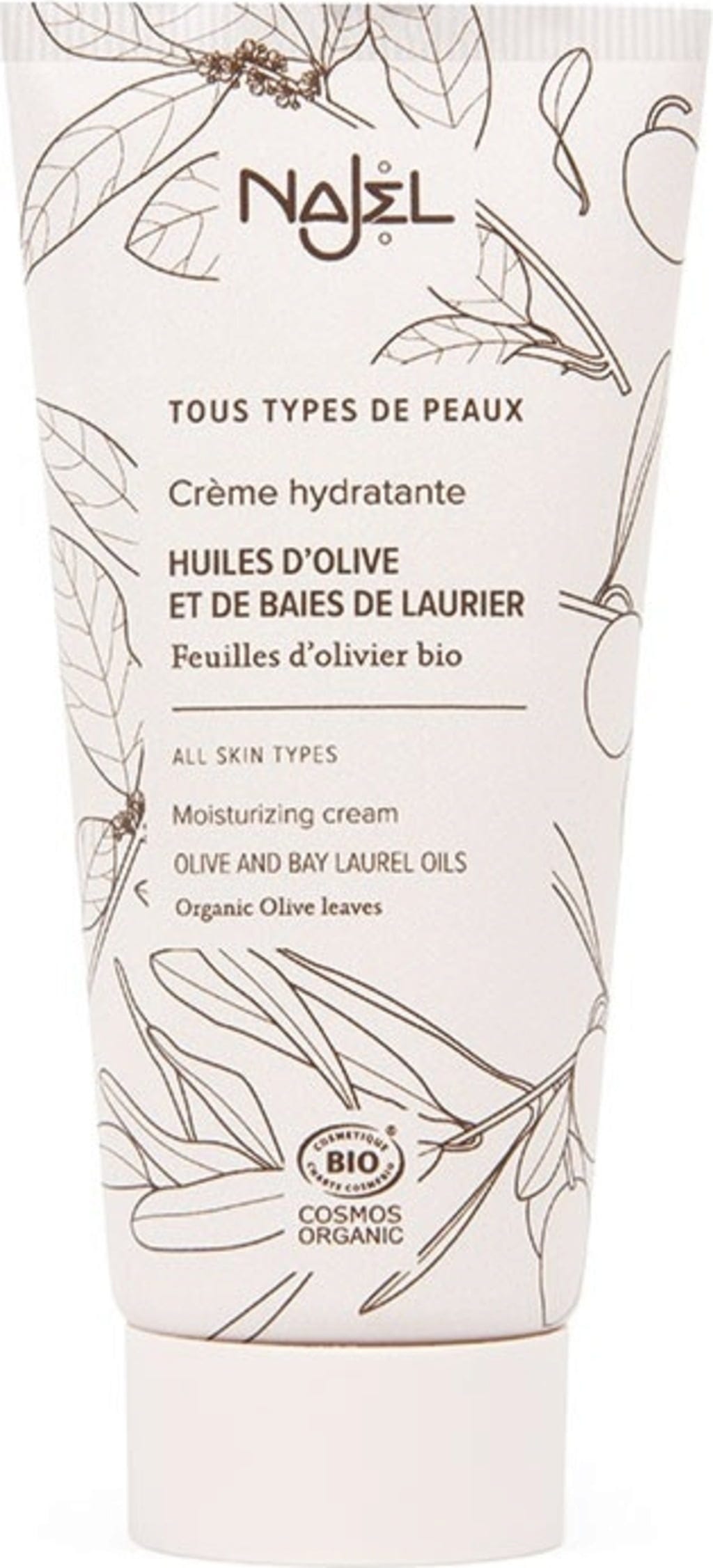 Najel  Feuchtigkeitscreme Bio-Olivenblatt, 50 ml