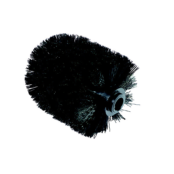 Brosse wc recharge pour porte-balayette sanea - noire