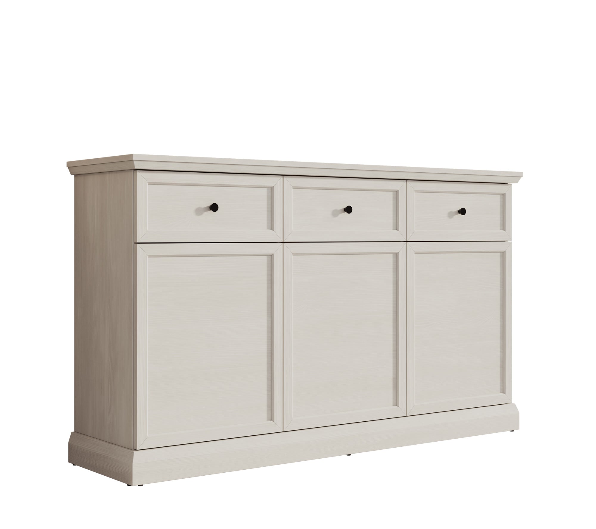 Meubella Dressoir Leroy - Wit eiken - 146 cm