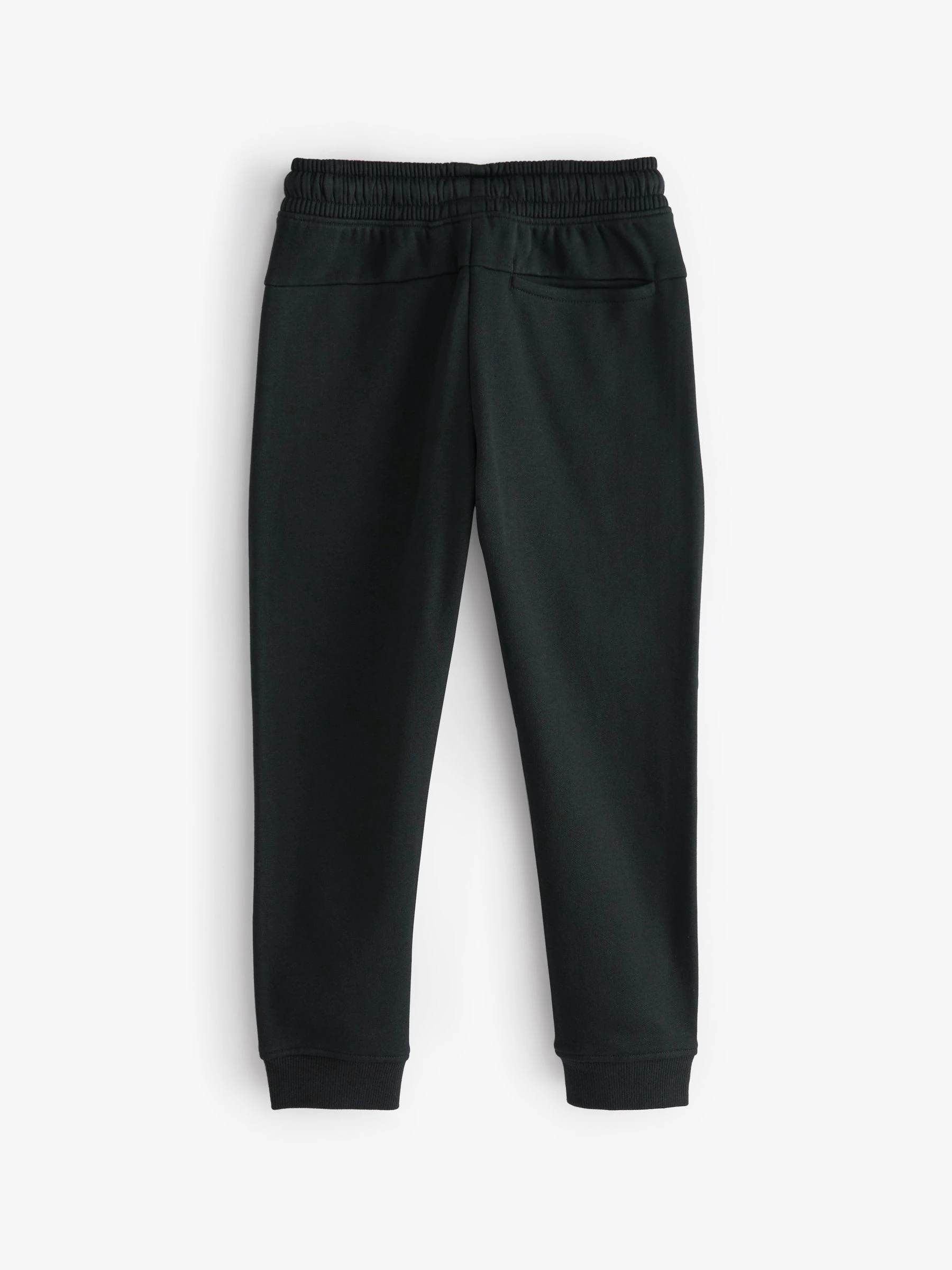 Zwart - Slim fit joggingbroek met rits (3 - 16 jr)