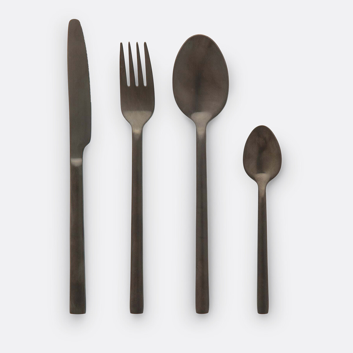 LA REDOUTE INTERIEURS<br>Conjunto de talheres 16 peças, preto
