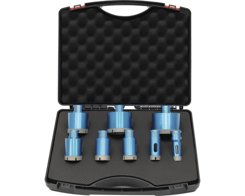 Diamantboorset 8-delig Ø 20, 25, 32, 35, 40, 50, 60, 68 mm M14