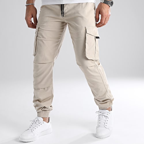 Pantalon Cargo Regular Fit 0172 Beige Clair