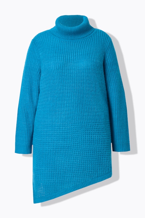 Pullover, Straight Fit, Strukturstrick, Zipfelsaum