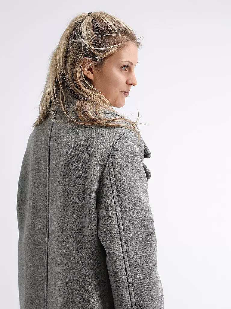 MSGM Wollmantel  grau