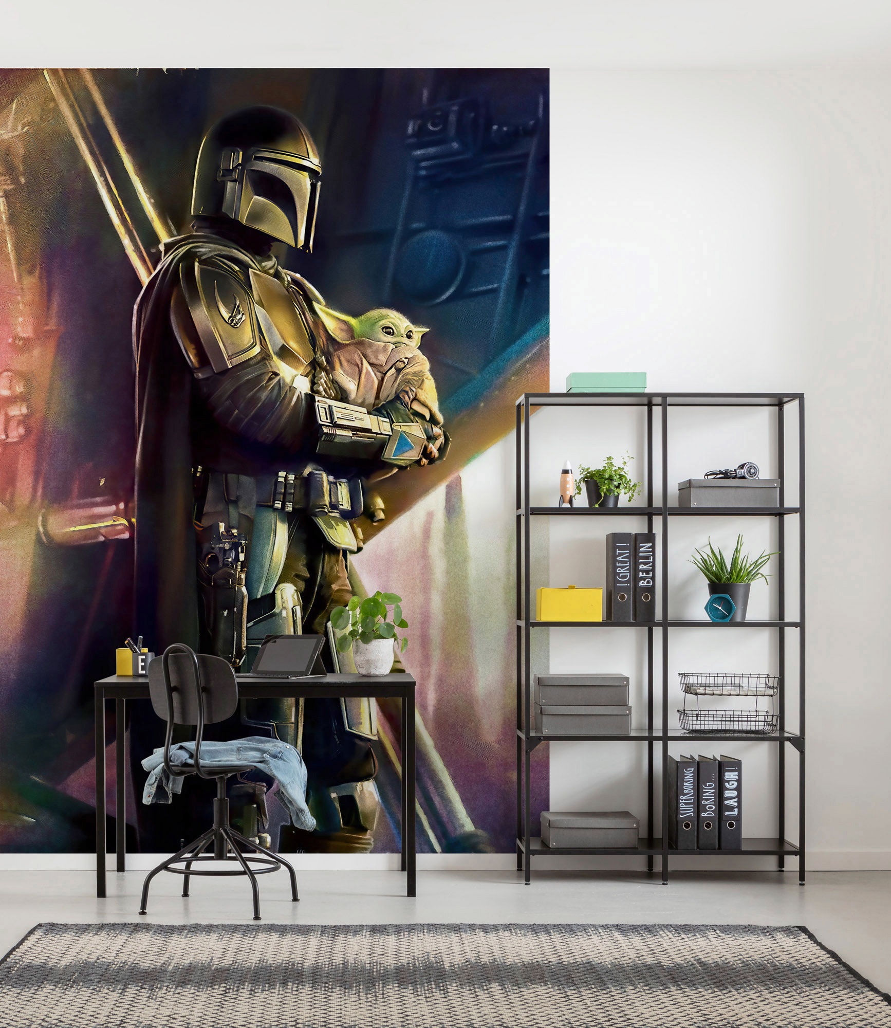 Komar Vliestapete »Digitaldruck Vlies -  Mandalorian Savior - Grösse 200 x 280 cm« bedruckt glatt Kinderzimmer