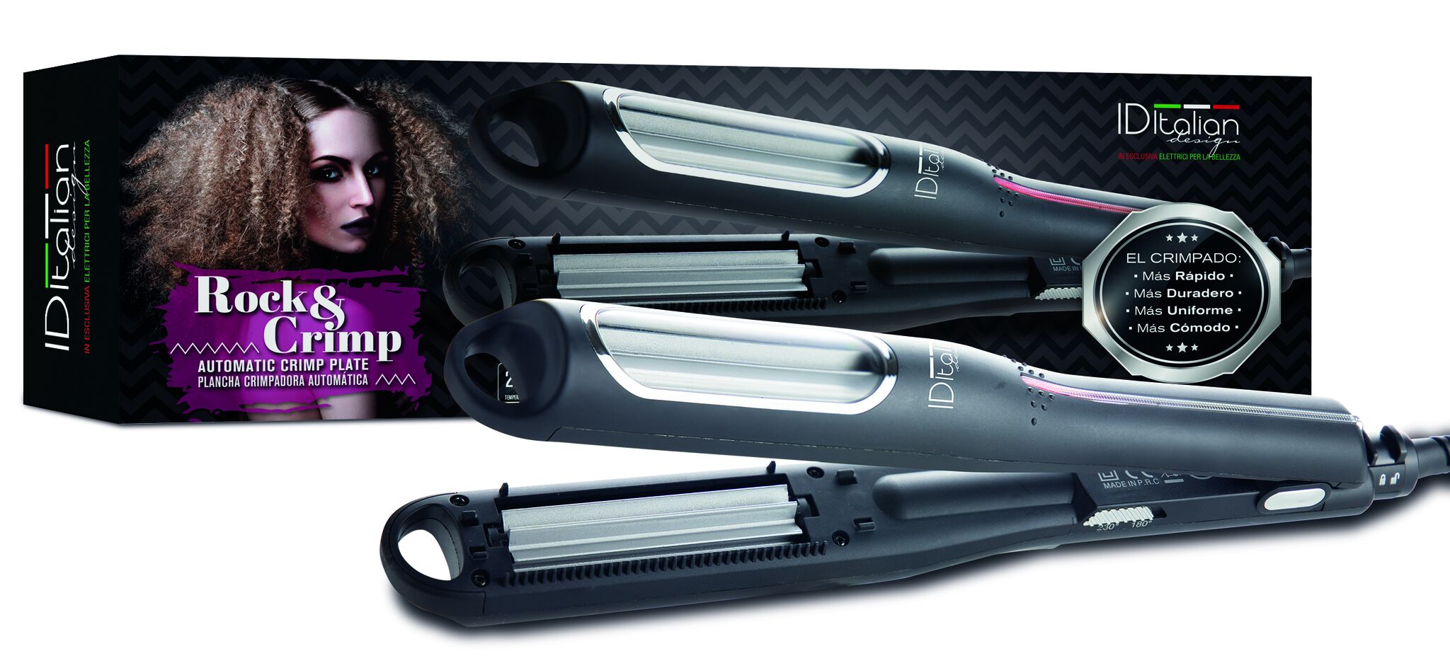 Italian Design Rock & Crimp curling iron