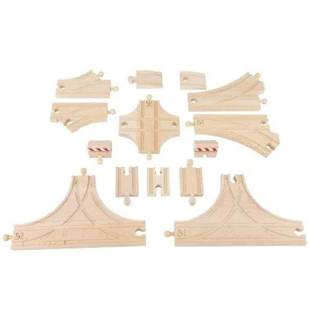 Hape Eisenbahnwelt Schienenbauset Wechsel und Weichen
