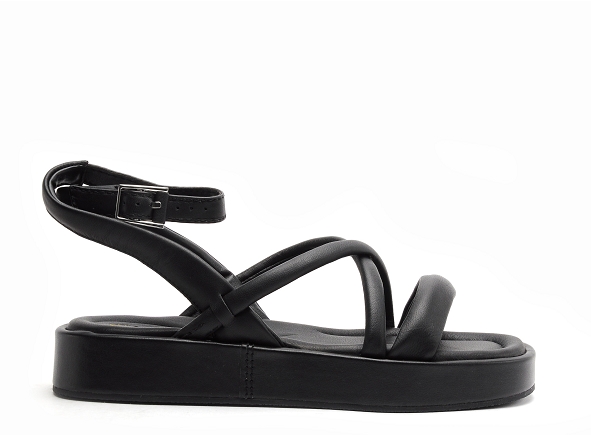 Clarks nu pieds plats femme alda cross noir