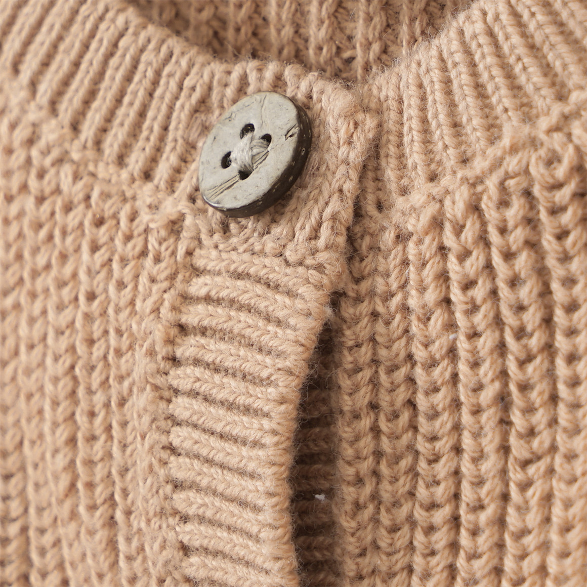 Topomini Pure Collection Newborn Strickjacke mit Knopfleiste beige