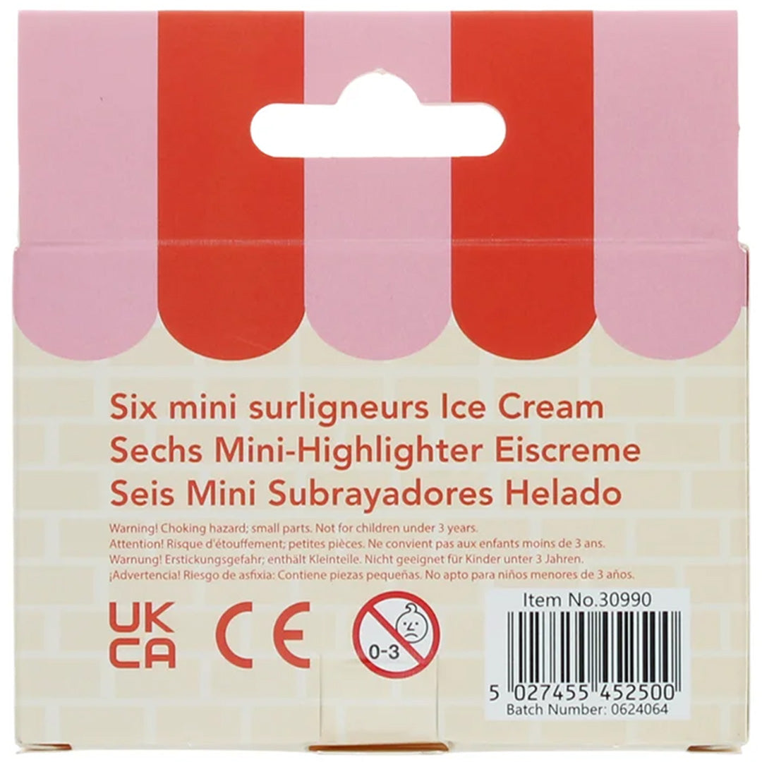 rex london mini markeerstiften - ice cream - 4st