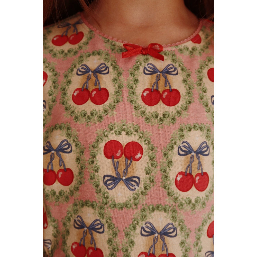 Køb Konges Sløjd Cherry Bow Drey Kjole Gots
