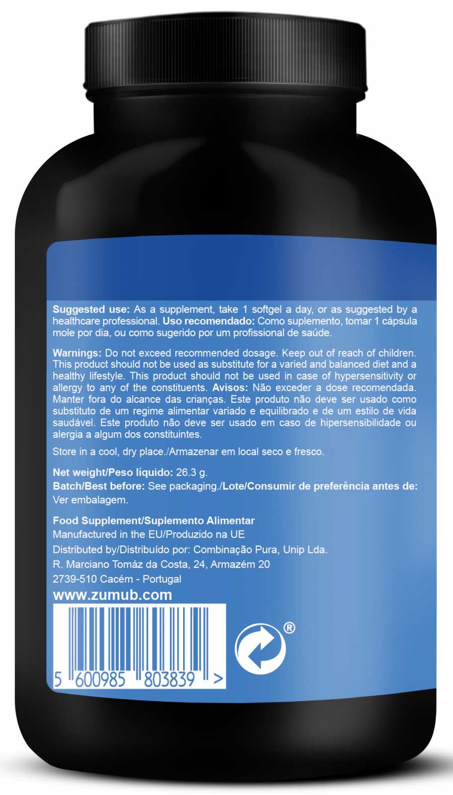 Zumub Betacaroteno 60 softgels