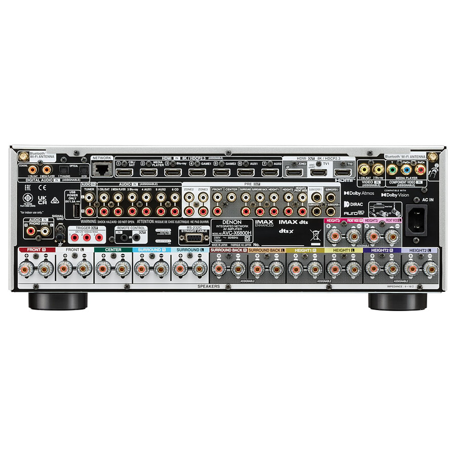 Denon AVC-X6800H Argent